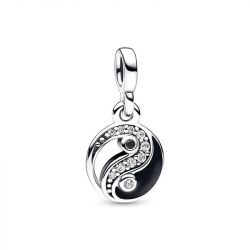 Mini dangle femme pandora me yin & yang scintillant argent 925/1000 - charms - edora - 0
