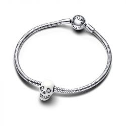 Charm femme pandora luminescent tÊte de mort scintillante argent 925/1000 - charms - edora - 3