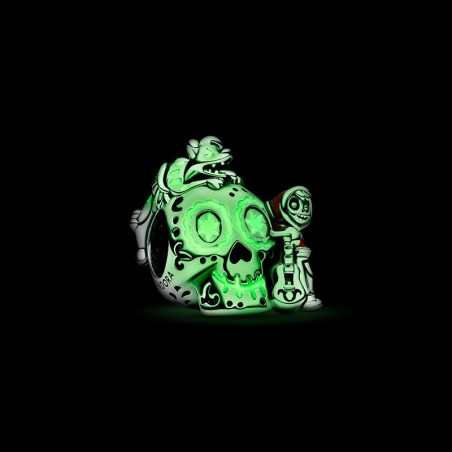 Charm femme pandora disney pixar coco crâne miguel &amp; dante argent 925/1000 – charms