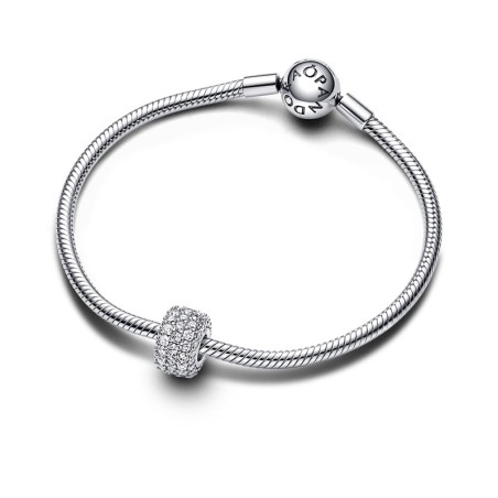 Charm femme pandora triple rang pavé scintillant argent 925/1000 – charms