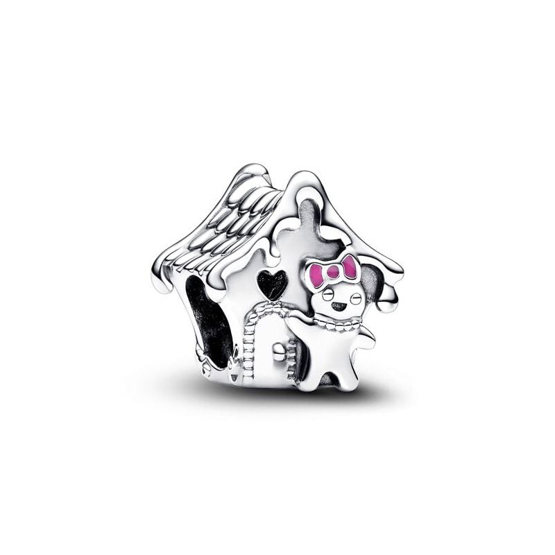 Charm femme pandora maison en pain d’Épices argent 925/1000 - charms - edora