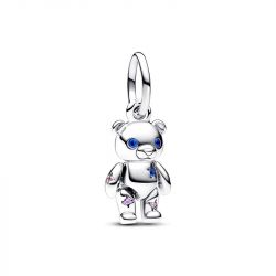 Charm femme pandora pendant ours en peluche articulÉ argent 925/1000 - charms - edora - 0