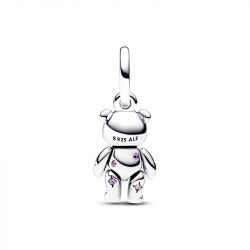Charm femme pandora pendant ours en peluche articulÉ argent 925/1000 - charms - edora - 2
