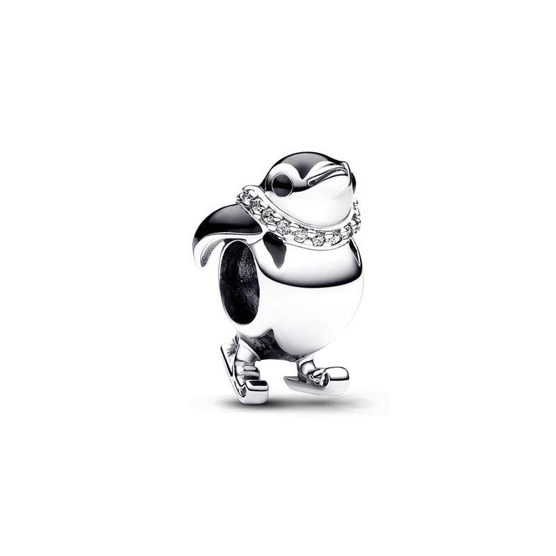 Charm femme pandora pingouin À ski argent 925/1000 - charms - edora Charm femme pandora pingouin À ski argent 925/1000 - charms - edora
