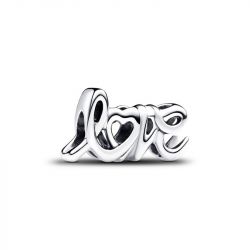 Charm femme pandora love en lettres cursives argent 925/1000 - charms - edora - 0
