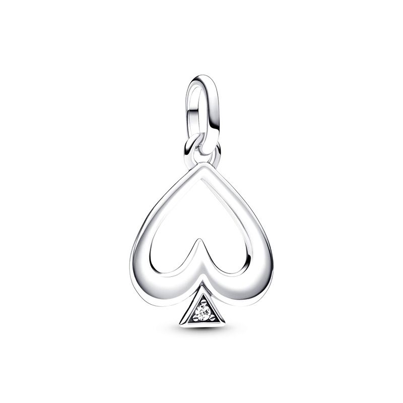 Médaillon femme pandora me as de pique argent 925/1000 - charms - edora