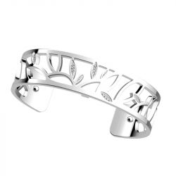 Manchette femme 14mm les georgettes arbre de vie laiton argenté - manchettes - edora - 1