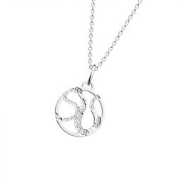 Collier femme 16mm les georgettes reptile laiton argenté - colliers-femme - edora - 1