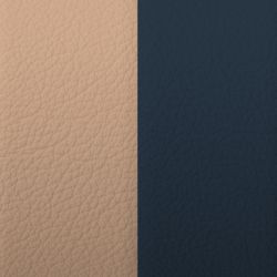 Cuir boucles d'oreilles 30mm les georgettes poudre ombre bleutée - accessoires-les-georgettes - edora - 1