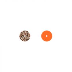 Cuir colliers et joncs 16mm les georgettes paillettes multicolores tangerine - accessoires-les-georgettes - edora - 0