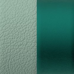 Cuir créoles 43mm les georgettes amande menthe givrée - accessoires-les-georgettes - edora - 1