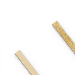 Cuir bague 8mm les georgettes crème/paillettes dorées 703315299c4000 - accessoires-les-georgettes - edora - 1