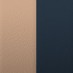 Cuir boucles d'oreilles 25mm les georgettes poudre ombre bleutée - accessoires-les-georgettes - edora - 1