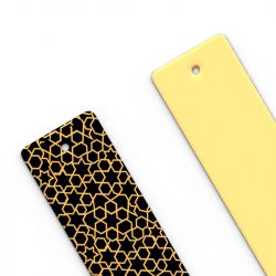 Cuir manchette 25mm les georgettes medina noir champagne - accessoires-les-georgettes - edora - 1