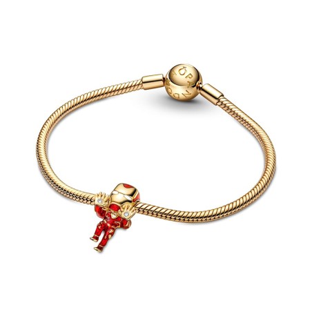 Charm femme pandora marvel the avengers iron man doré 14 carats – charms