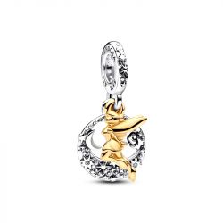Charm femme pandora disney pendant fÉe clochette nuit cÉleste argent 925/1000 doré 14 carats - charms - edora - 0