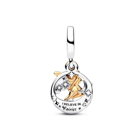 Charm femme pandora disney pendant fée clochette nuit céleste argent 925/1000 doré 14 carats – charms
