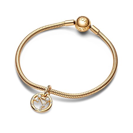 Charm femme pandora pendant signe de la balance doré 14 carats – charms