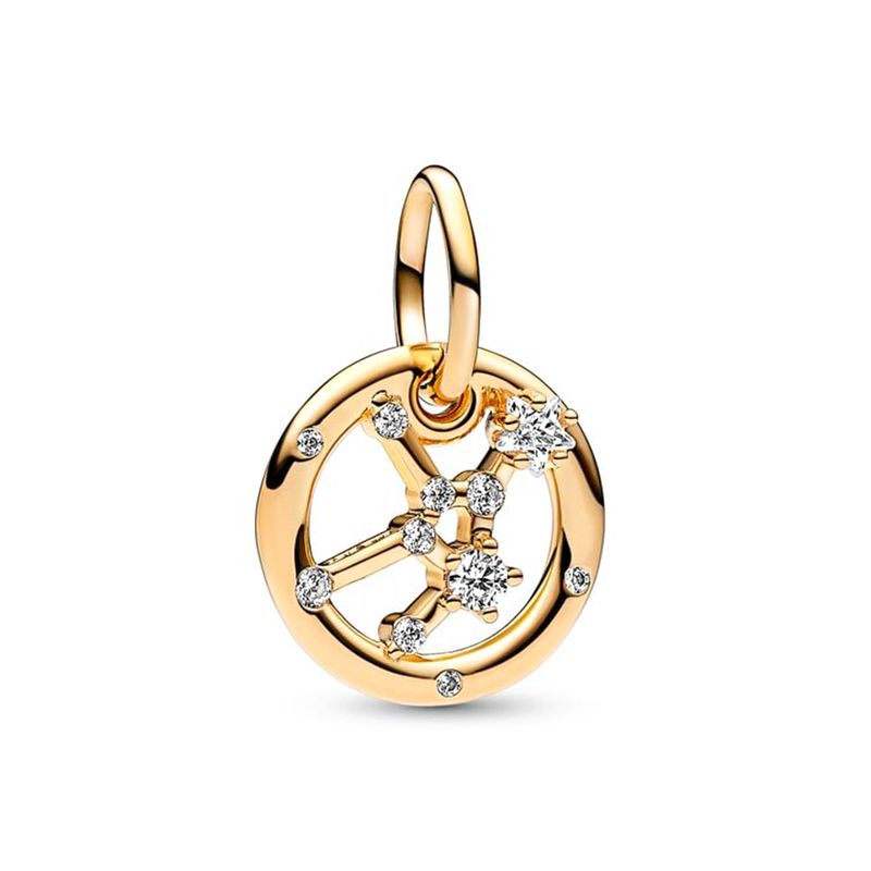 Charm femme pandora pendant signe de la vierge doré 14 carats - charms - edora