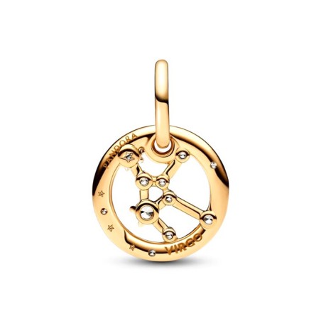 Charm femme pandora pendant signe de la vierge doré 14 carats – charms