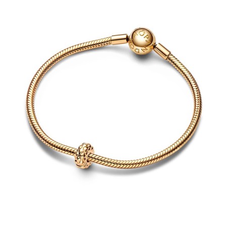 Charm femme clip pandora clouté fin doré 14 carats – clips