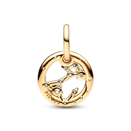 Charm femme pandora pendant signe du poisson doré 14 carats – charms