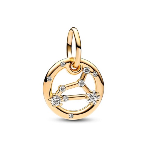 Charm Femme PANDORA PENDANT SIGNE DU LION Doré 14 Carats