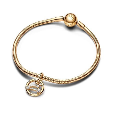 Charm femme pandora pendant signe du lion doré 14 carats – charms