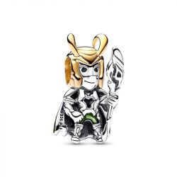 Charm femme marvel x pandora loki doré 14 carats argent 925/1000 - charms - edora - 0