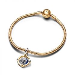 Charm femme disney x pandora mickey et minnie lune pivotante bimatiÈre doré 14 carats argent 925/1000 - charms - edora - 3