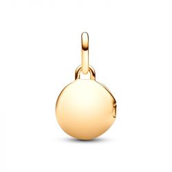 Médaillon femme pandora amour ouvrable et gravable doré 14 carats - charms - edora - 2