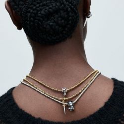 Charm femme game of thrones x pandora aiguille doré 14 carats argent 925/1000 - charms - edora - 1