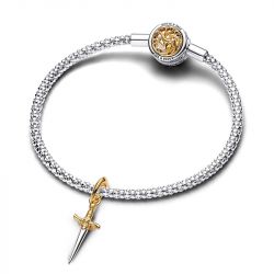 Charm femme game of thrones x pandora aiguille doré 14 carats argent 925/1000 - charms - edora - 3