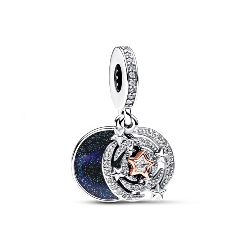 Charm Femme PANDORA PENDANT DOUBLE ÉTOILES FILANTES BIMATIÈRE Argent 925/1000