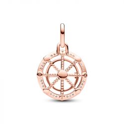 Médaillon femme pandora me roue de la fortune doré rose 14 carats - charms - edora - 2