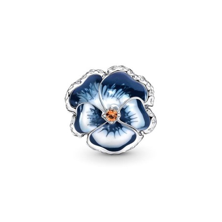 Charm femme pandora pensée bleu argent 925/1000 – charms