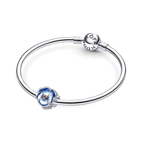 Charm femme pandora pensée bleu argent 925/1000 – charms