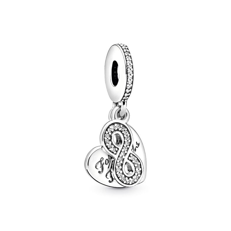 Charm femme pandora pendant cŒur amis pour la vie argent 925/1000 - charms - edora