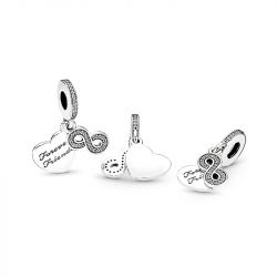 Charm femme pandora pendant cŒur amis pour la vie argent 925/1000 - charms - edora - 3