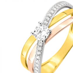 Or 9 carats: bijoux or 9 carats, alliances & bracelet or 9 carats (20) - solitaires - edora - 2