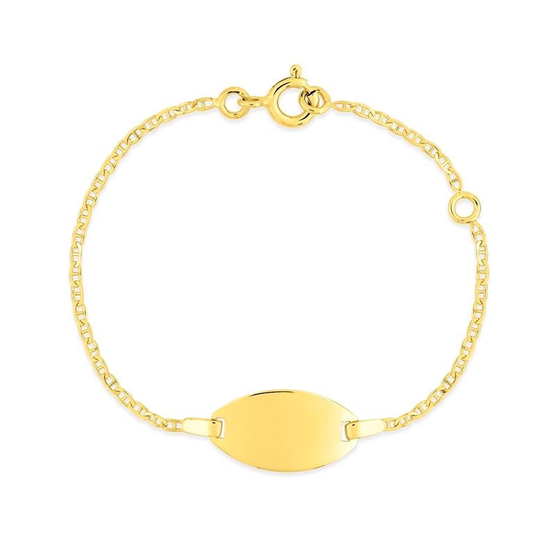 Bracelet bébé gourmette edora or 375/1000 jaune maille marine edo630041-13 - gourmettes - edora