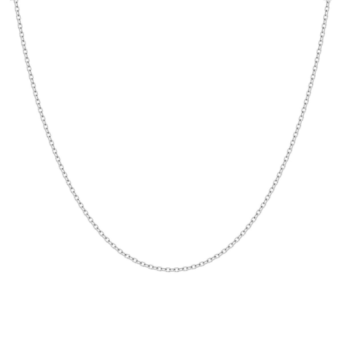 Chaîne Mixte EDORA FORCAT DIAMANTÉE 40CM 0.75 MM Or 375/1000 Blanc