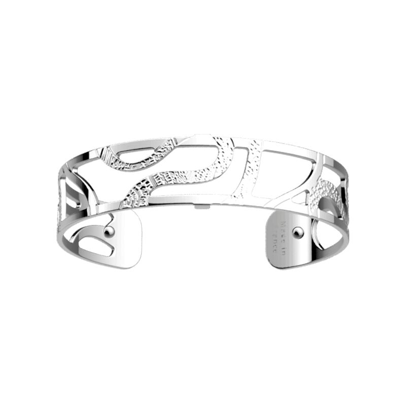 Manchette femme 14mm m les georgettes reptile laiton argenté - manchettes - edora