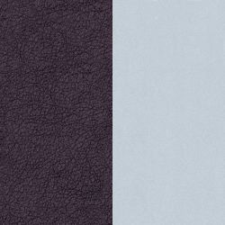 Cuir manchette 40mm les georgettes pourpre cristal bleu - accessoires-les-georgettes - edora - 1