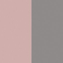 Cuir cœur colliers et joncs 17mm les georgettes rose clair gris clair - fete-des-meres - edora - 1