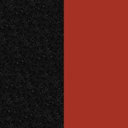 Cuir cœur boucles d'oreilles 17mm les georgettes paillettes noires rouge - accessoires-les-georgettes - edora - 1