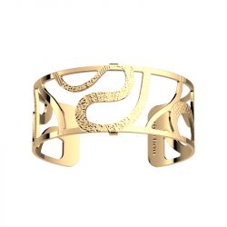 Manchette femme 25mm m les georgettes reptile laiton doré - manchettes - edora - 0