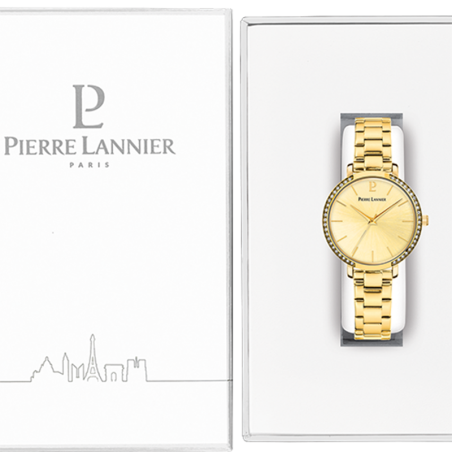 Montre femme pierre lannier chouquette acier doré – montres françaises