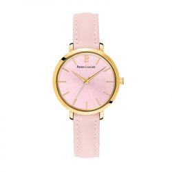 Montre femme pierre lannier chouquette cuir rose - analogiques - edora - 0