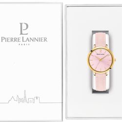 Montre femme pierre lannier chouquette cuir rose - analogiques - edora - 2